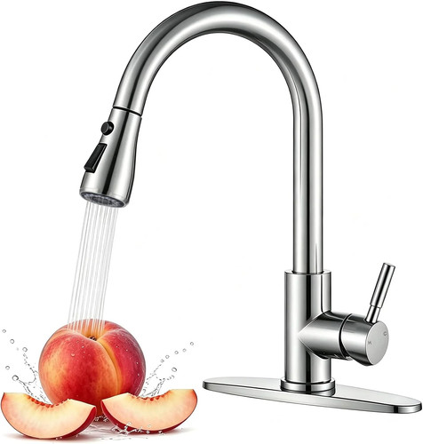 Stainless steel kitchen faucet - stainless,