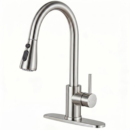 Kitchen faucets with - with, down