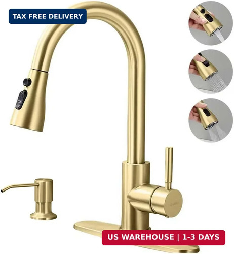 Gold kitchen faucets with - gold,