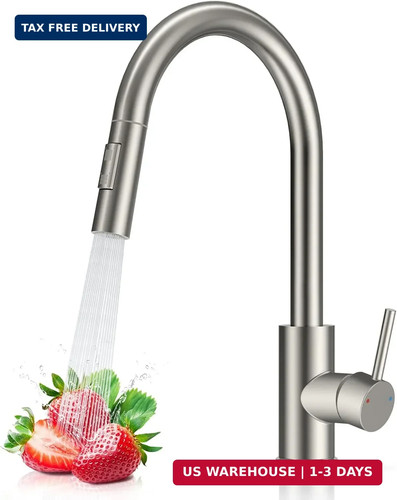 Kitchen faucet with pull down - kitchen,